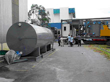 Mobile Mixer and storage tank